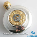 Hunter Clan Crest Pewter Sporran Flask