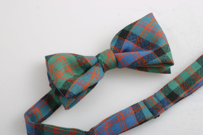 Tartan Bow Tie - Wing Collar (100% Wool)