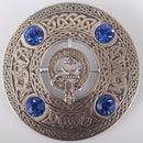 Grey Clan Crest Pewter Plaid Brooch