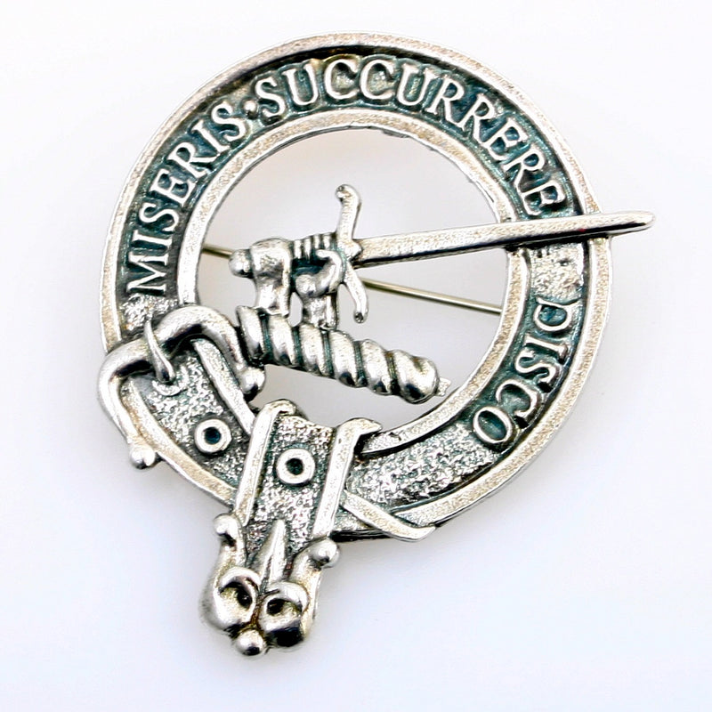 MacMillan Clan Crest Badge in Pewter