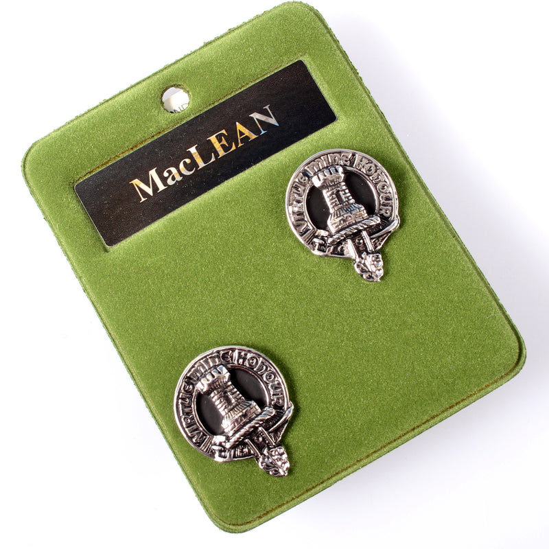 MacLean Clan Crest Pewter Cufflinks