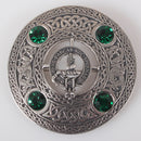 Lamont Clan Crest Pewter Plaid Brooch