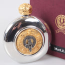 MacLean Clan Crest Pewter Sporran Flask