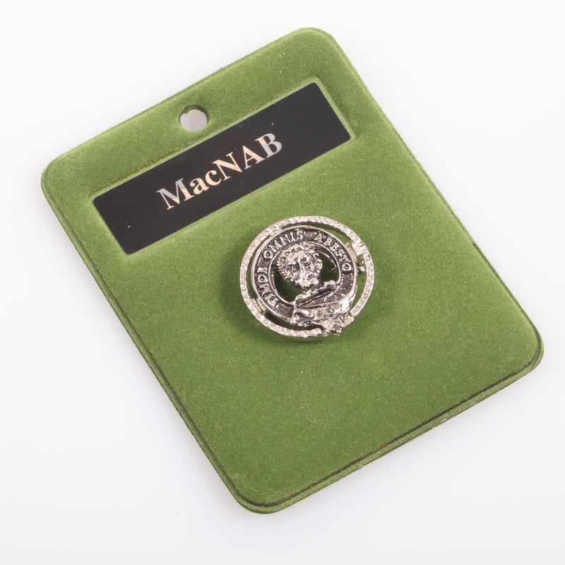 MacNab Clan Crest Small Pewter Pin Badge