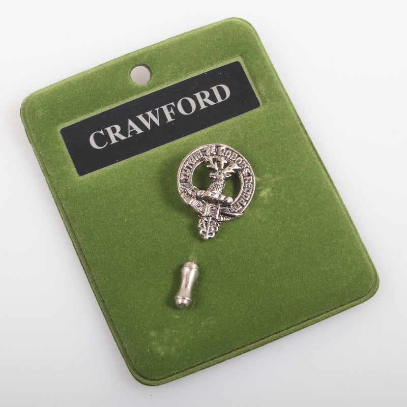 Crawford Clan Crest Pewter Tie Pin