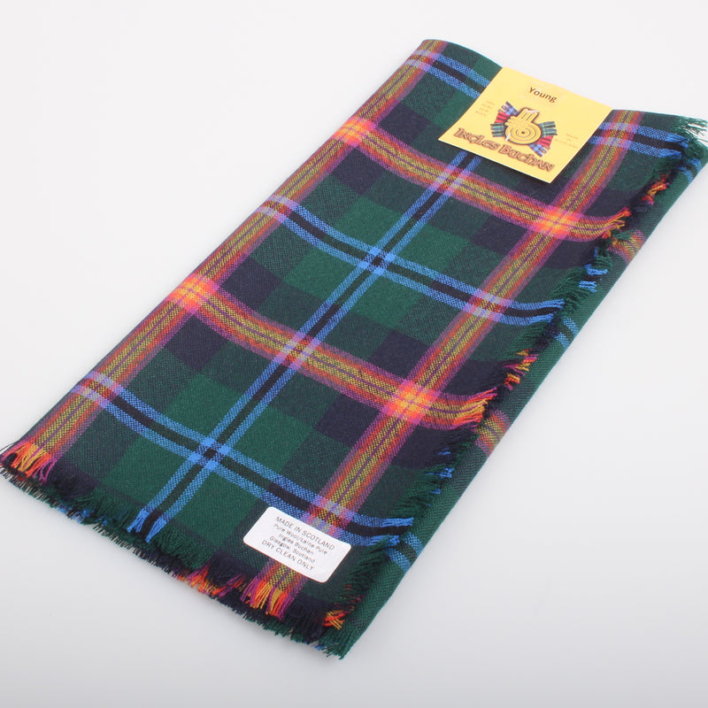 Young Modern Tartan Wool Headscarf