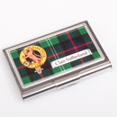Sutherland Clan Crest and Tartan Business Card Case