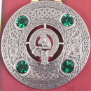 Dunbar Clan Crest Pewter Plaid Brooch