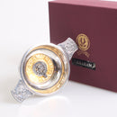 Graham Clan Crest Quaich with Gold Trim