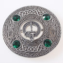 MacKay Clan Crest Pewter Plaid Brooch