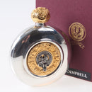 Campbell Clan Crest Pewter Sporran Flask