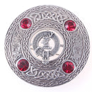 Colquhoun Clan Crest Pewter Plaid Brooch