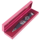 Elliot Clan Crest Sgian Dubh with stunning gold foil stone top, handcrafted in Scotland.