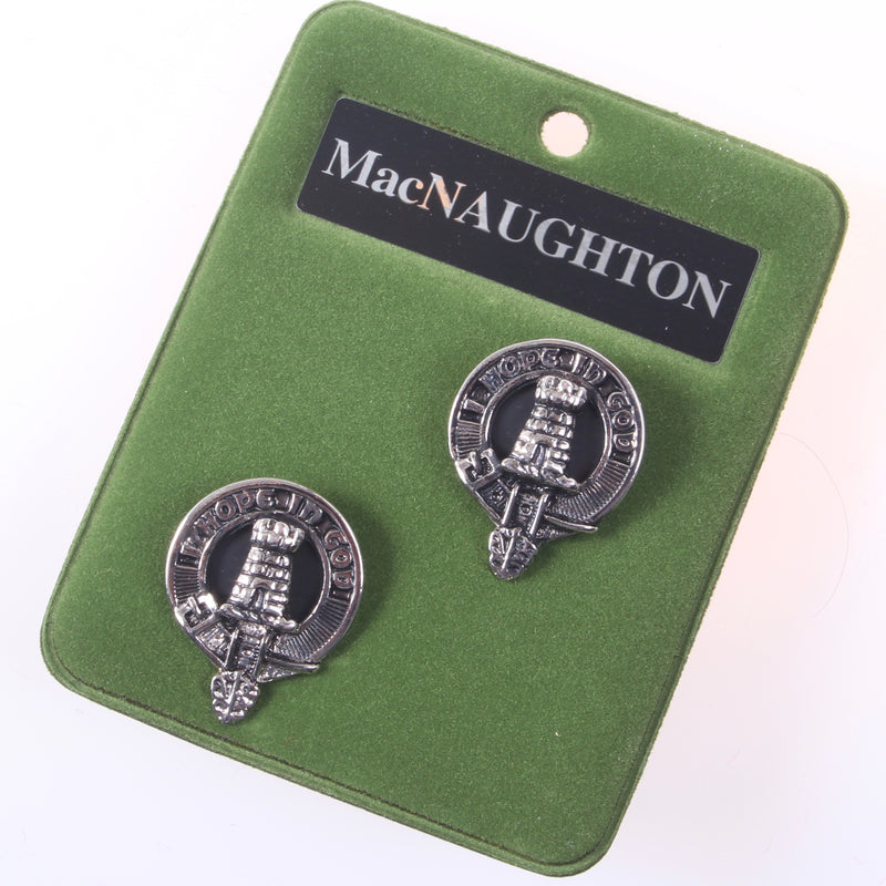 MacNaughton Clan Crest Pewter Cufflinks