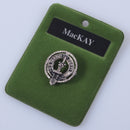 MacKay Clan Crest Small Pewter Pin Badge