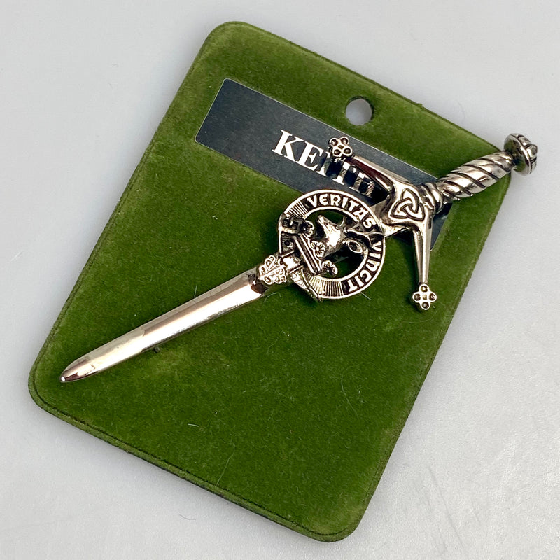 Clan Crest Pewter Kilt Pin with Keith Crest