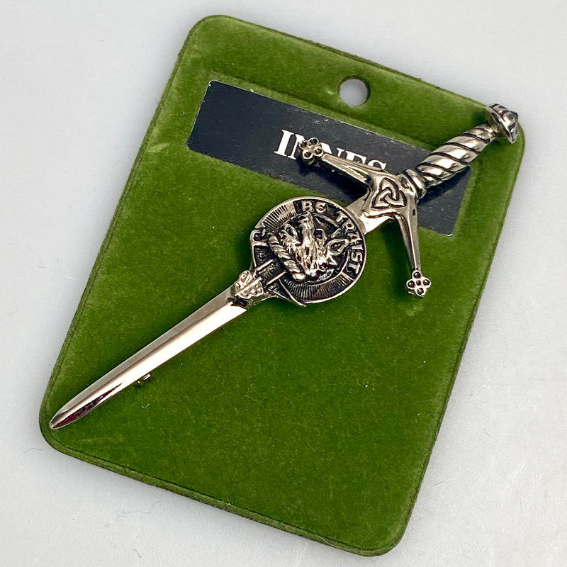 Clan Crest Pewter Kilt Pin with Innes Crest