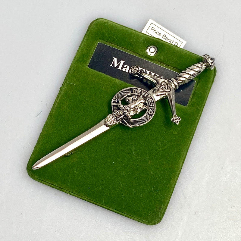 Clan Crest Pewter Kilt Pin with MacEwan Crest