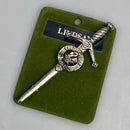 Clan Crest Pewter Kilt Pin with Lindsay Crest