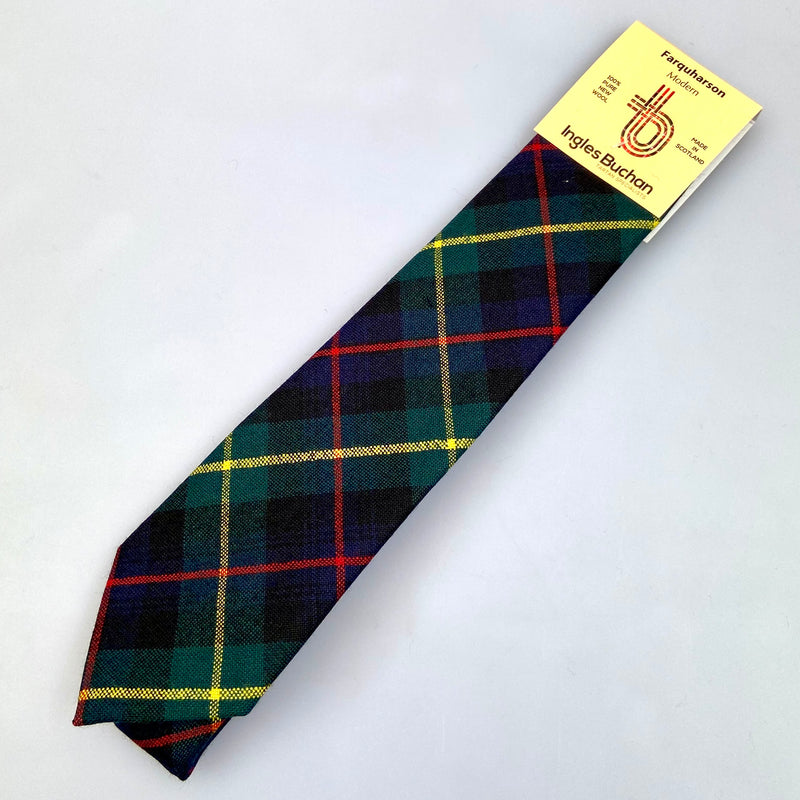 Pure Wool Tie in Farquharson Modern Tartan