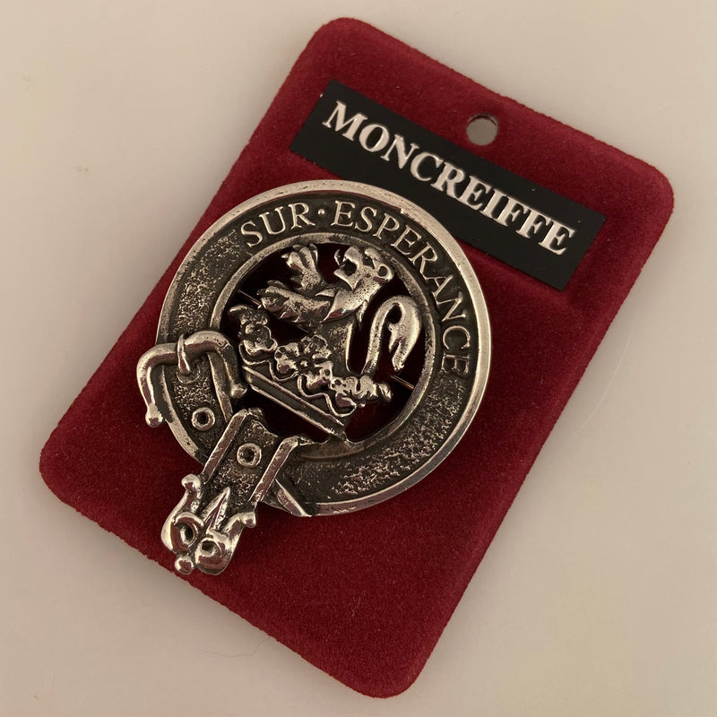 Moncrieffe Clan Crest Badge in Pewter