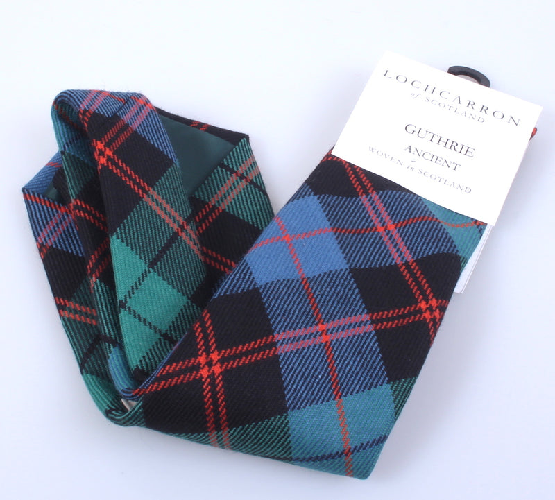 Luxury Pure Wool Tie in Guthrie Ancient Tartan