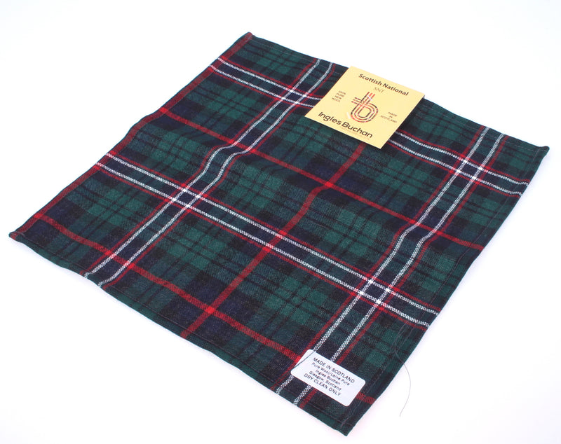 Wool Tartan Pocket Square in Scotland's National Tartan