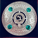 MacIntosh Clan Crest Pewter Plaid Brooch
