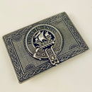 Wood Pewter Clan Crest Buckle For Kilt Belts