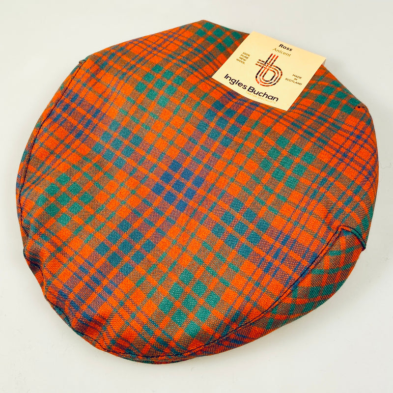 Pure Wool Golf Cap in Ross Ancient Tartan