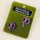 Malcolm Clan Crest Pewter Cufflinks