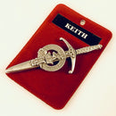 Clan Crest Pewter Kilt Pin with Keith Crest