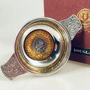 Douglas Clan Crest Quaich with Gold Trim