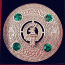 Fraser of Lovat Clan Crest Pewter Plaid Brooch