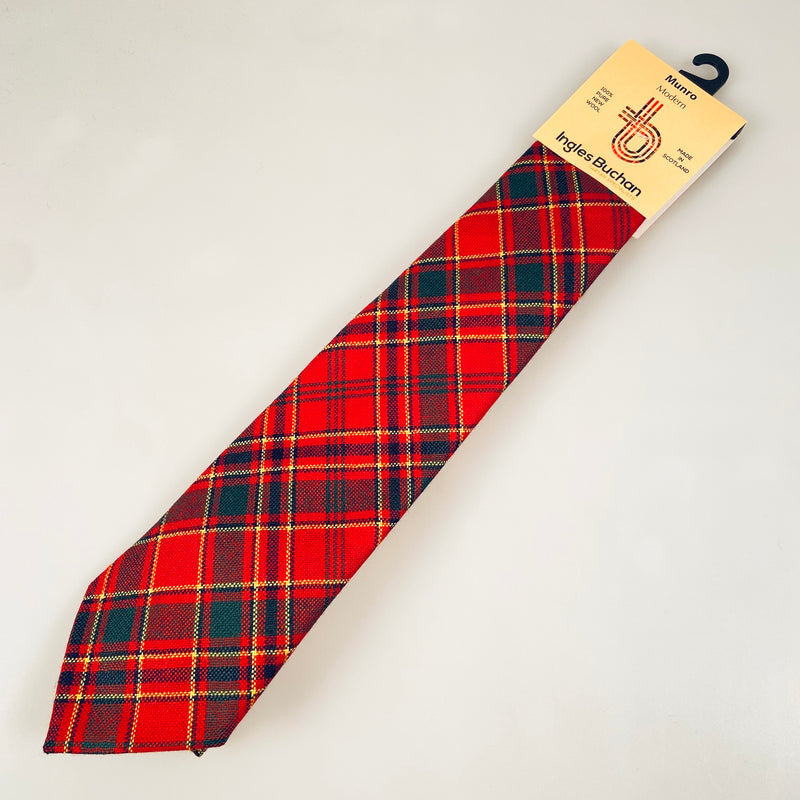 Pure Wool Tie in Munro Modern Tartan