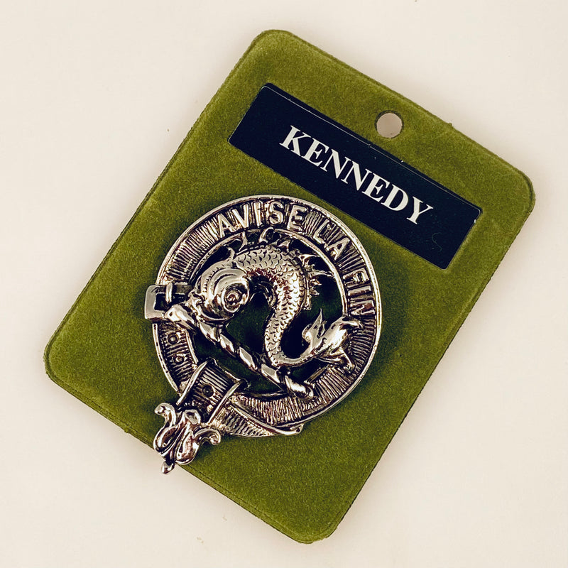 Kennedy Clan Crest Badge in Pewter
