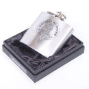 MacGregor 6oz Engraved Clan Crest Hip Flask