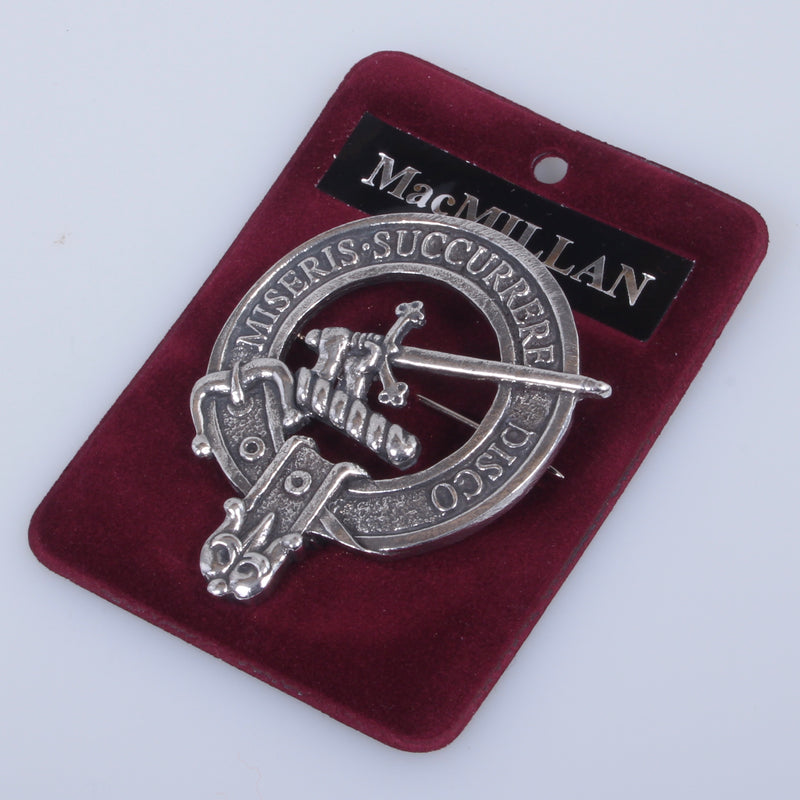 MacMillan Clan Crest Badge in Pewter