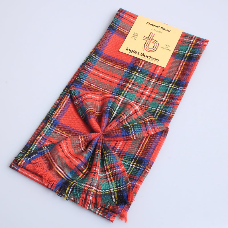 Wool Mini Sash in Stewart Royal Ancient Tartan