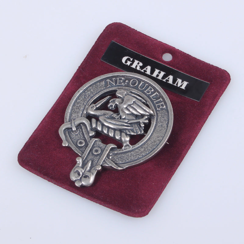 Graham Clan Crest Badge in Pewter