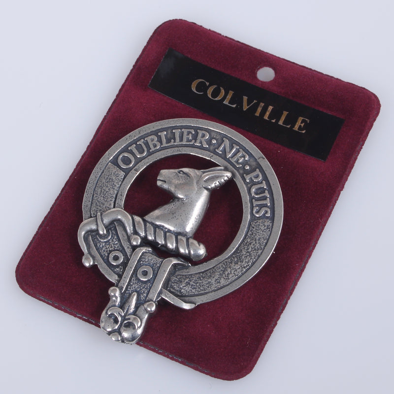 Colville Clan Crest Badge in Pewter