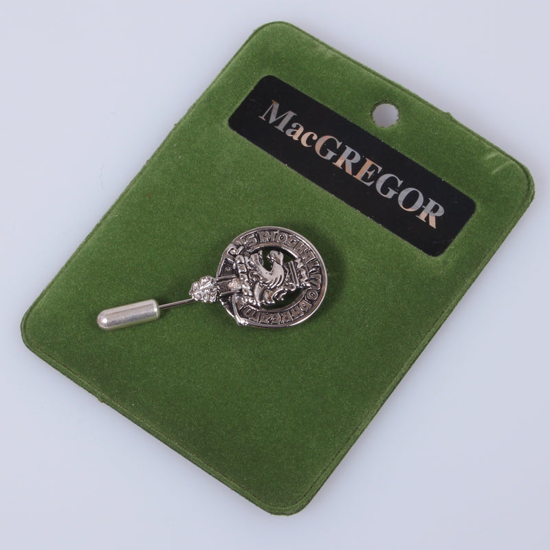 MacGregor Clan Crest Pewter Tie Pin