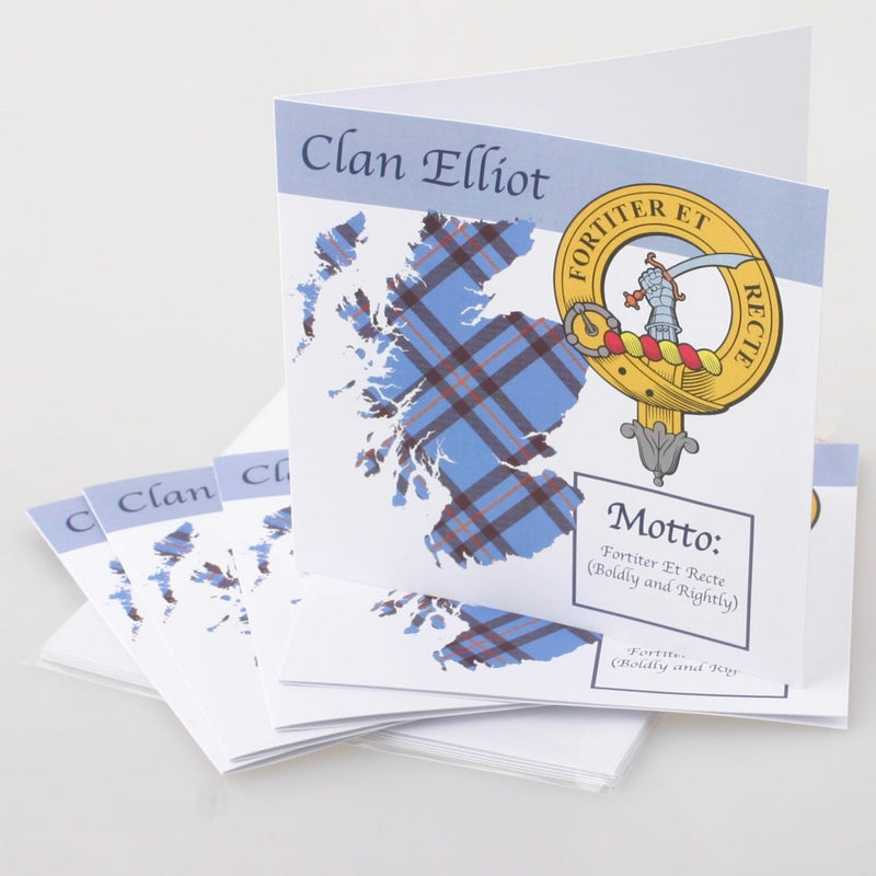 Clan Crest & Tartan Card 5 Pack