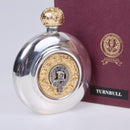 Turnbull Clan Crest Pewter Sporran Flask