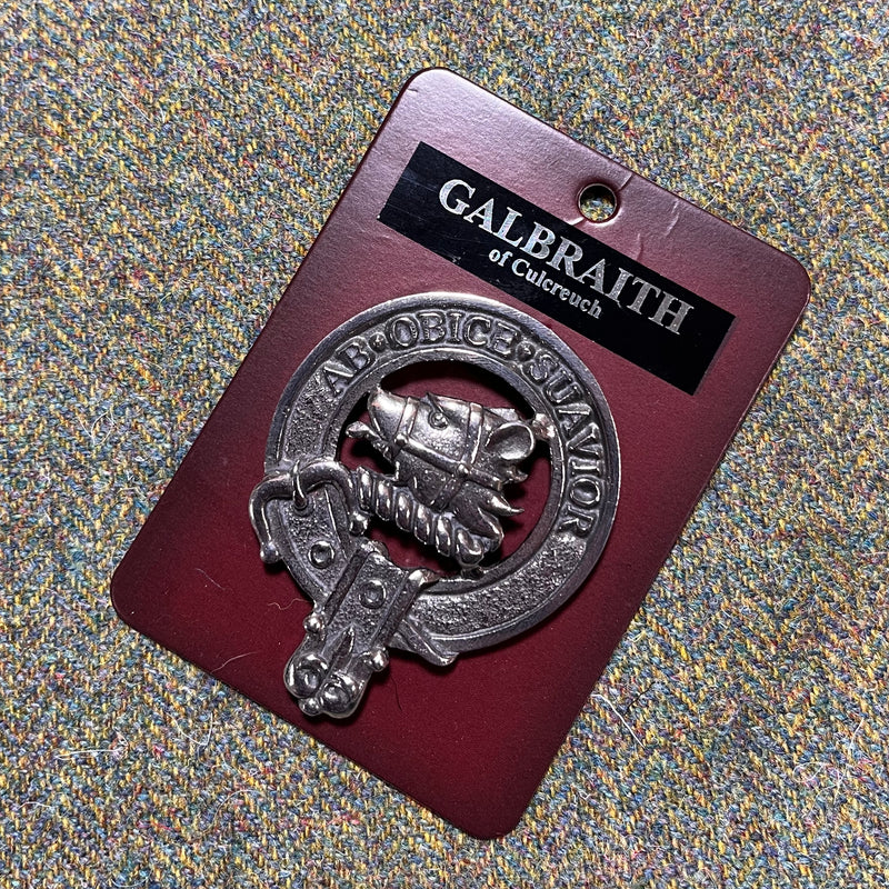 Galbraith Clan Crest Badge in Pewter