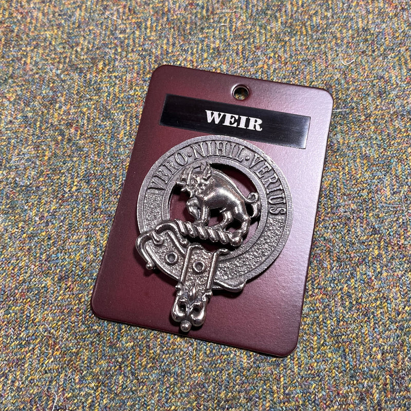 Weir Clan Crest Badge in Pewter
