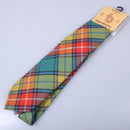 Pure Wool Tie in Buchanan Ancient Tartan, showcasing its luxurious fabric and classic Scottish design, perfect for adding style to any outfit.