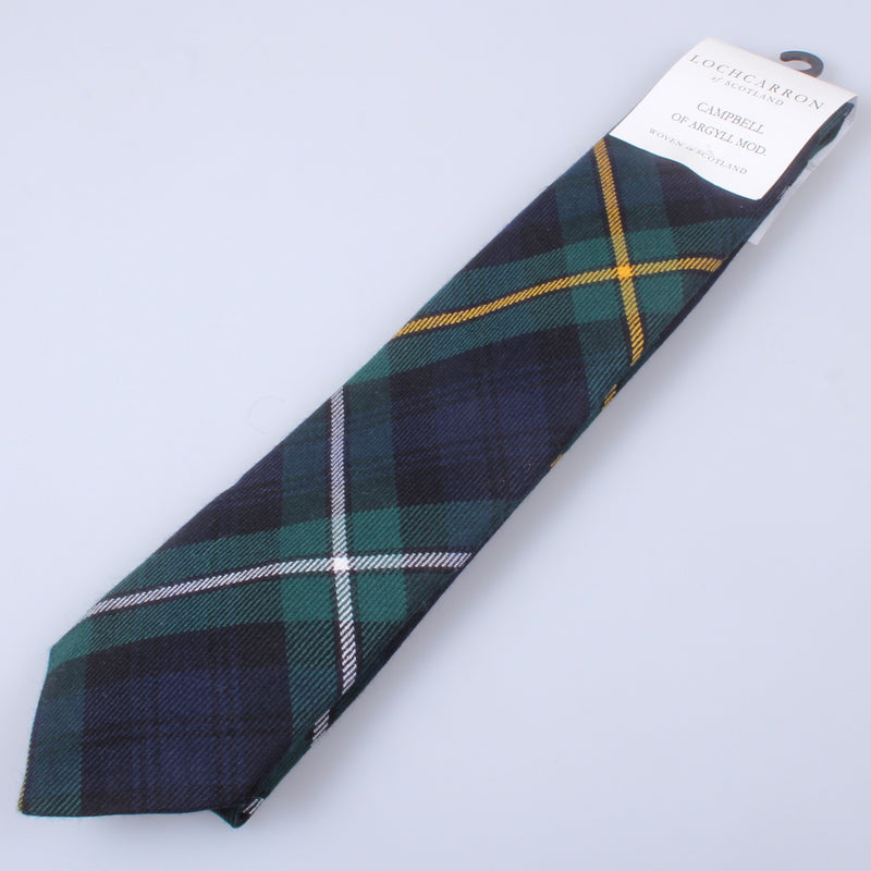Luxury Pure Wool Tie in Campbell of Argyll Modern Tartan