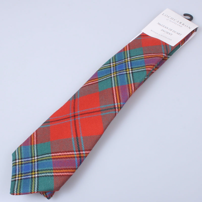 Luxury Pure Wool Tie in MacLean of Duart Ancient Tartan