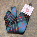 Brodie Hunting Ancient Tartan Tie showcased in a stylish setting, highlighting its 100% pure new wool material and timeless tartan pattern.